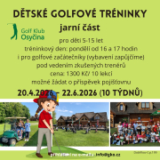 DĚTI NA GOLFU - tréninky od 20.4.,tábor